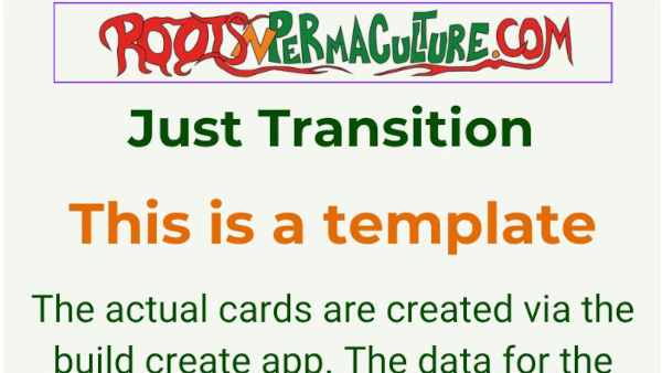 How to Create Your Own Just Transition Cards